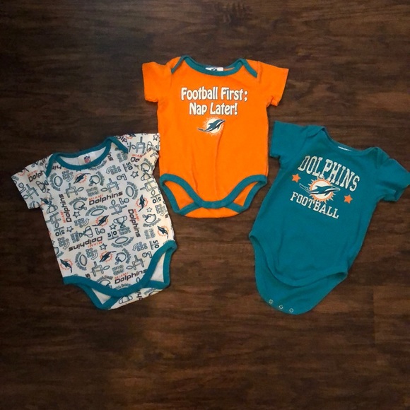 NFL Other - bundle of 3 Miami dolphins onesies